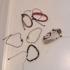 Misc Boho Bracelets PuraVida String Crystal